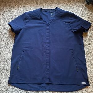 Figs Limbe- moto top in Navy large